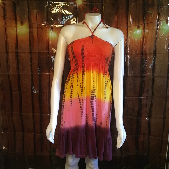 Ladies cotton halter style dress size M - Picture 1 of 2
